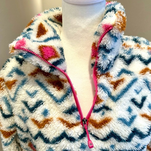 Eddie Bauer Women's Aztec Fleece Quarterzip Sweater Size Small - Picture 5 of 12